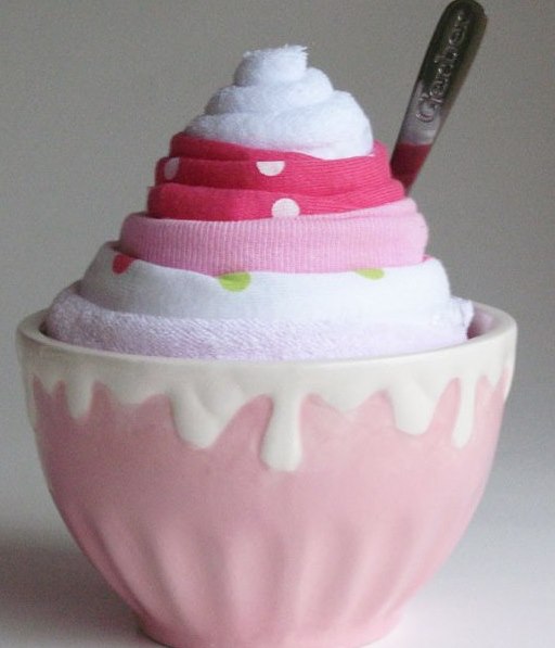 Ice Cream Onesie Baby Shower Gift