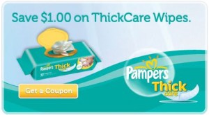 Pampers Thick Care Wipes Printable Coupon