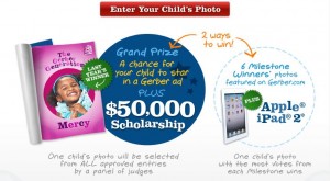 The Gerber Generation $50,000 Scholarship Child Photo Contest